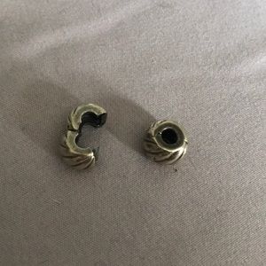 Silver Pandora charm spacer/holder